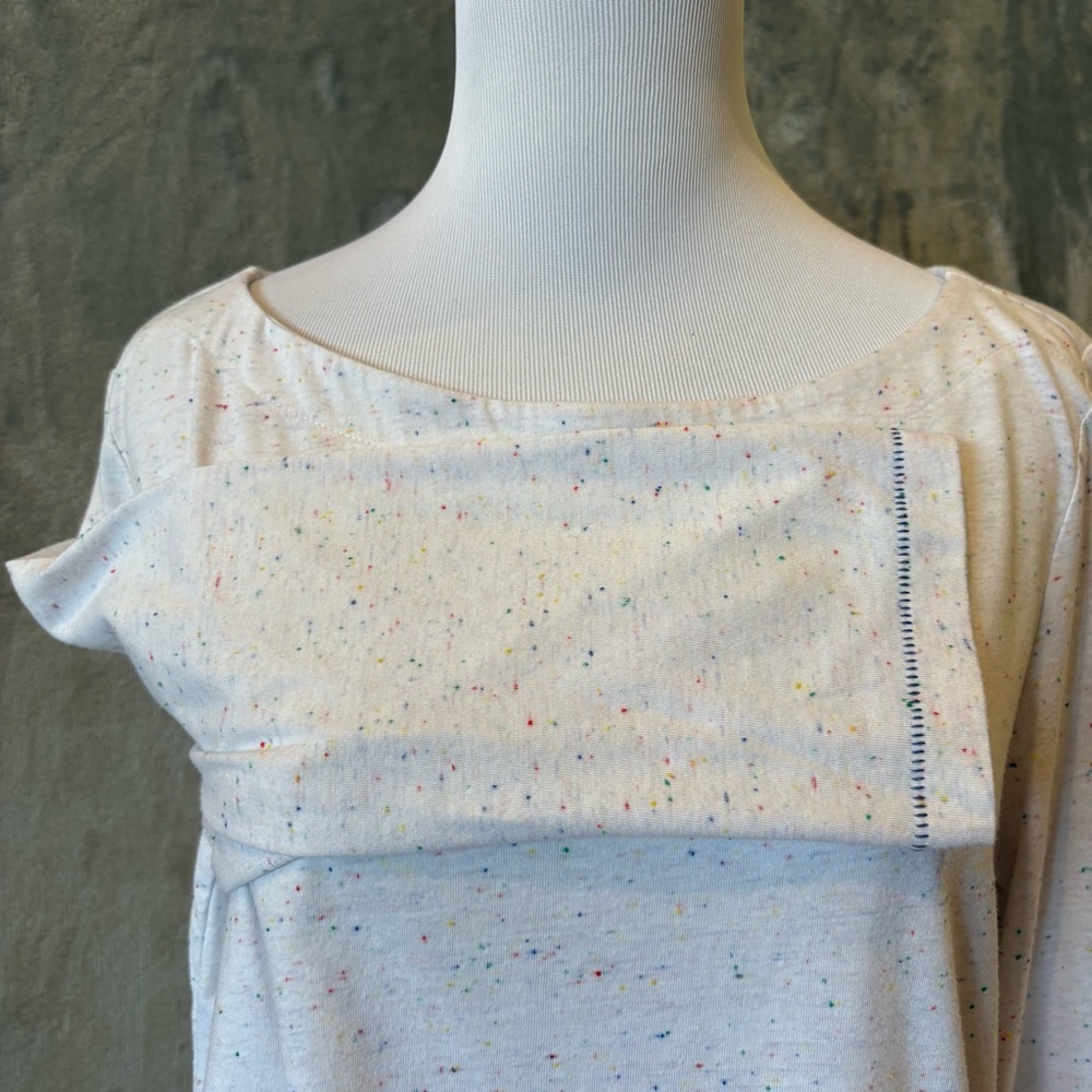 LOFT Confetti Party Casual Tee Wmn’s Sz L - Picture 6 of 8